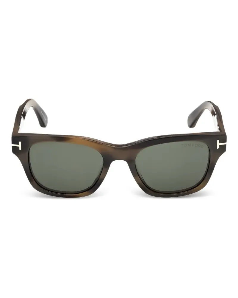 Tom Ford T-hinge rectangle-frame sunglasses - Braun Braun