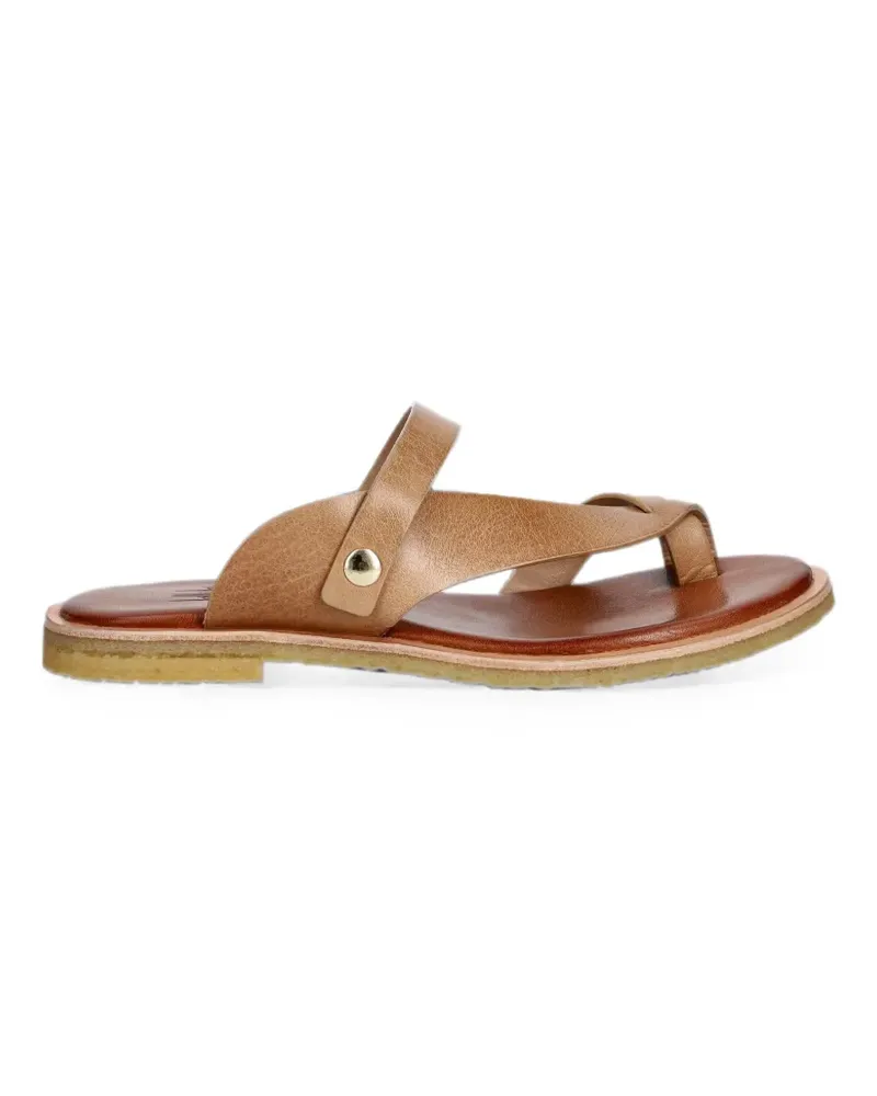 Billi Bi T7002 crossover-strap toe-loop sandals - Nude Nude