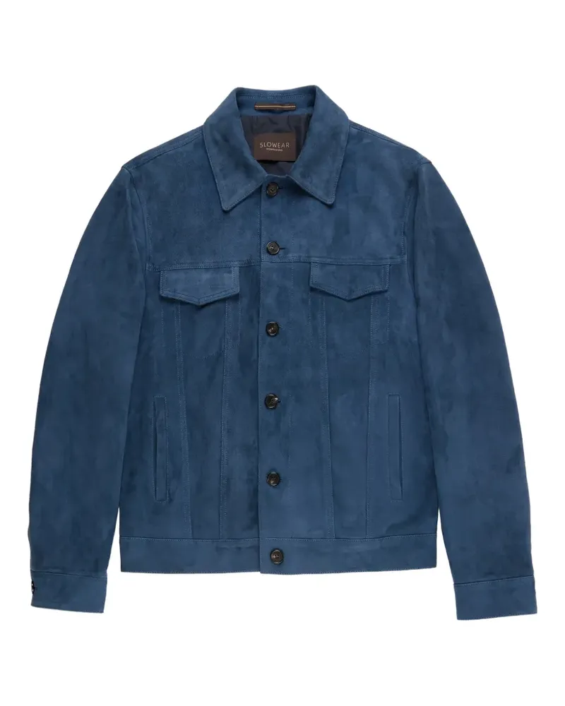 Slowear Jacke aus Wildleder - Blau Blau