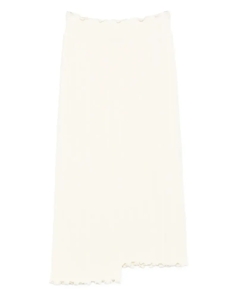 Jil Sander Asymmetrischer Midirock - Nude Nude