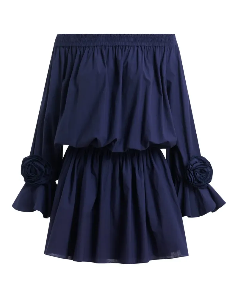 Essentiel rosette-embellished mini dress - Blau Blau