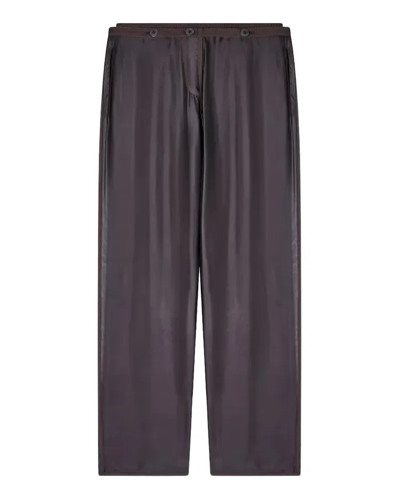 Giorgio Armani button-detail trousers - Grau Grau
