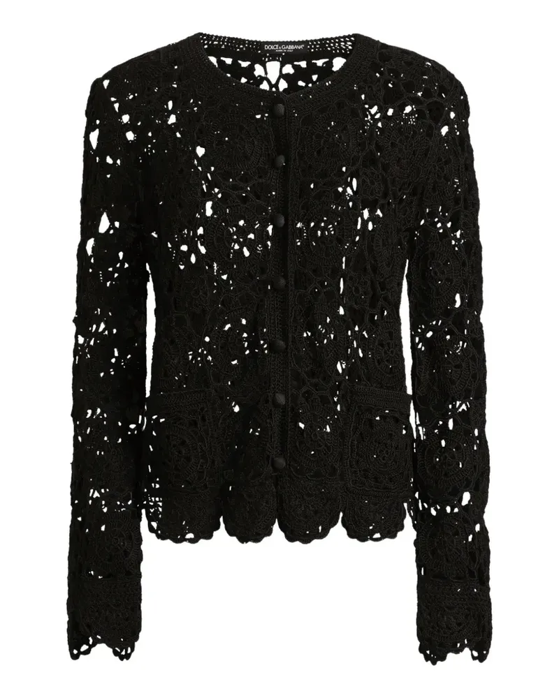Dolce & Gabbana Cardigan aus Baumwolle - Schwarz Schwarz