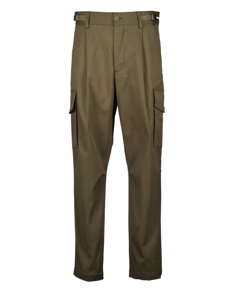 Moncler Hose mit Logo-Patch - Grün Grün