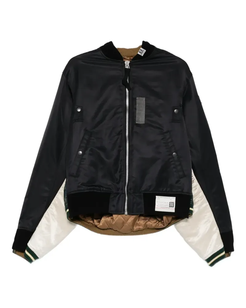 MIHARAYASUHIRO panelled jacket - Schwarz Schwarz