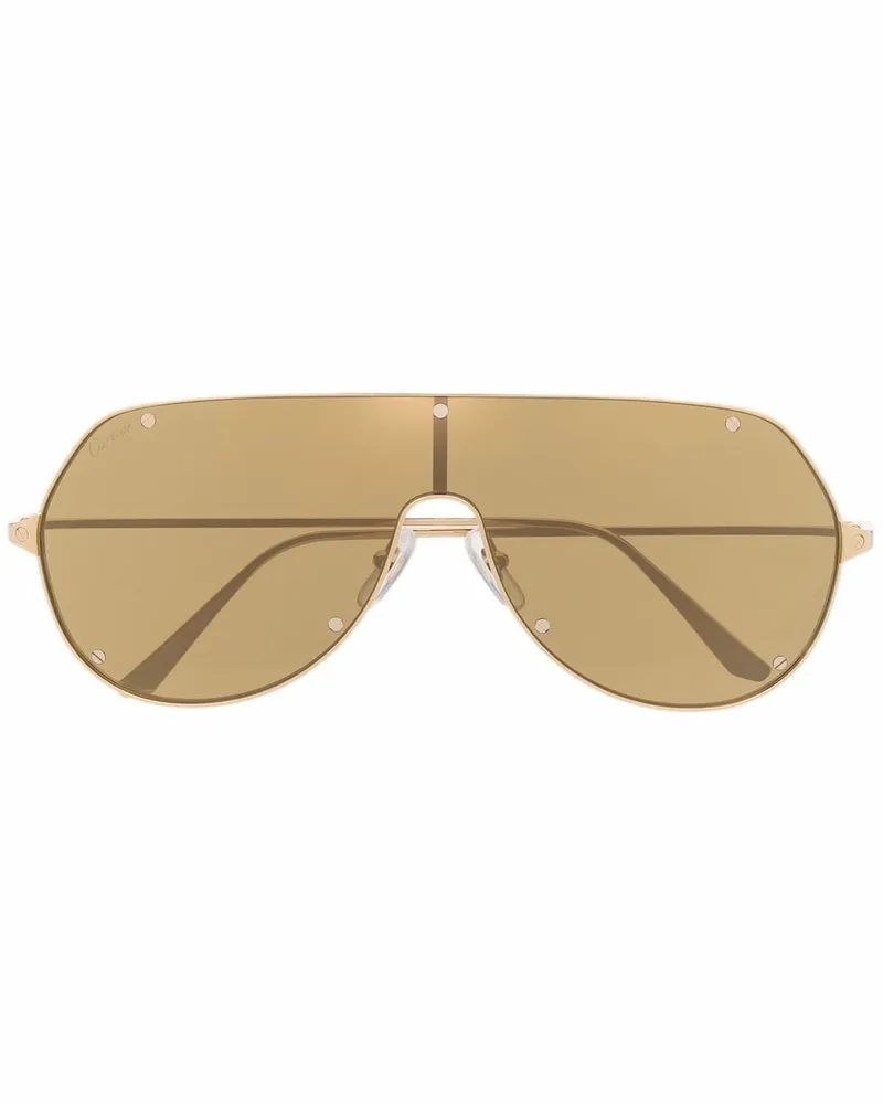 Cartier tinted pilot-frame sunglasses Gold