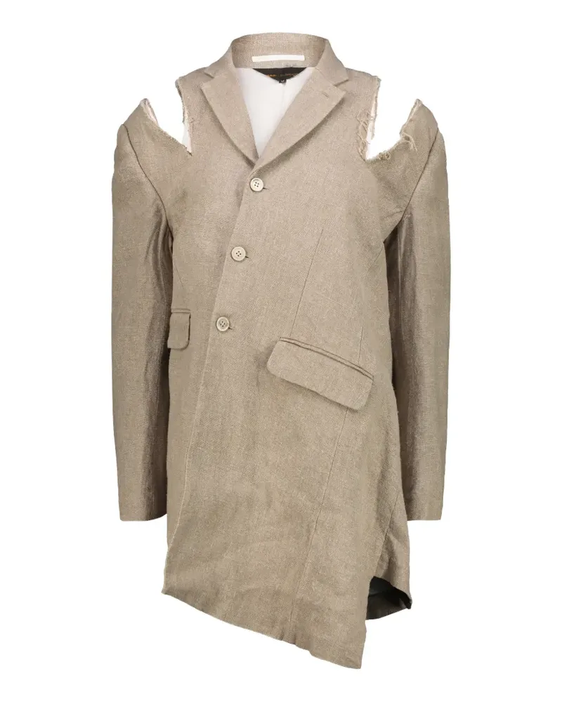 Comme des Garçons cut-out blazer - Nude Nude