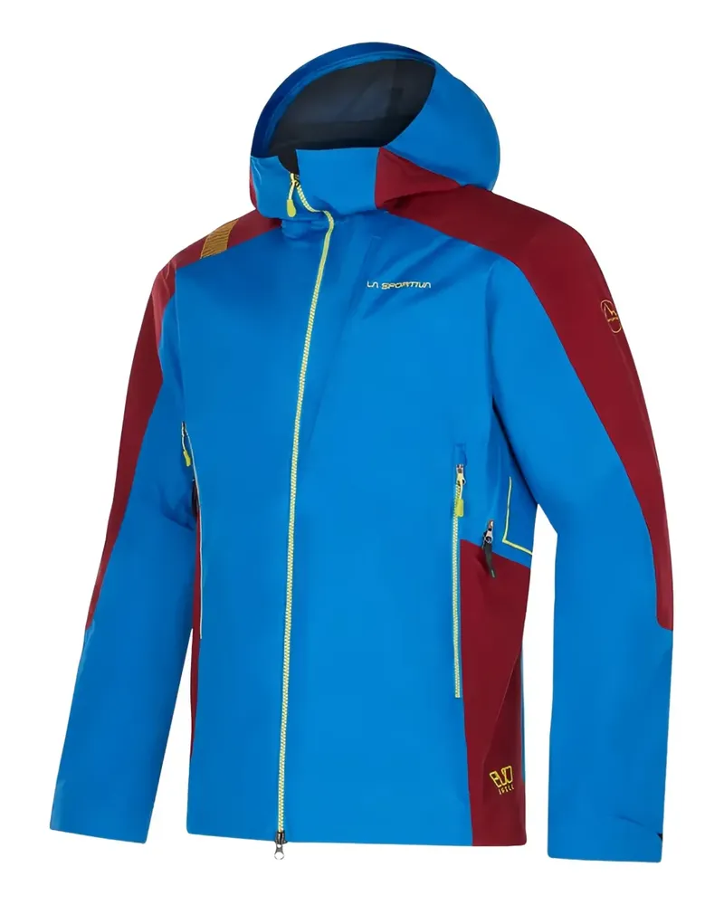 La Sportiva Kapuzenjacke in Colour-Block-Optik - Blau Blau