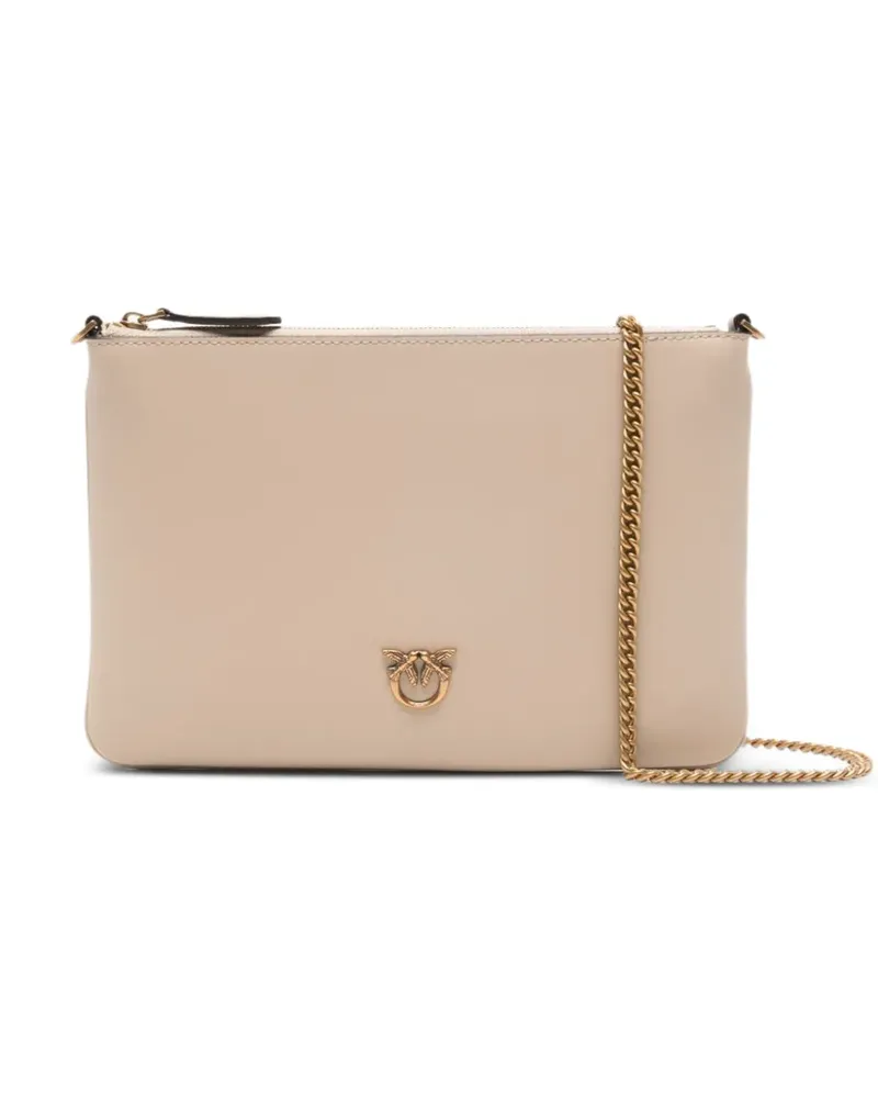 Pinko Mittelgroße Love Schultertasche - Nude Nude