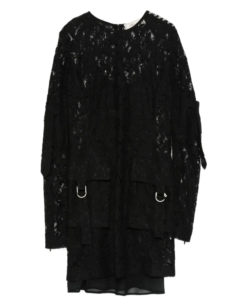 Blumarine Kleid mit Schnallenspitze - Schwarz Schwarz