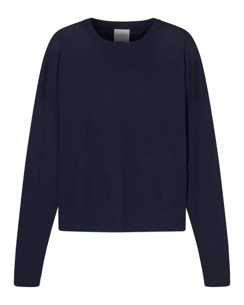 Closed Pullover mit rundem Ausschnitt - Blau Blau