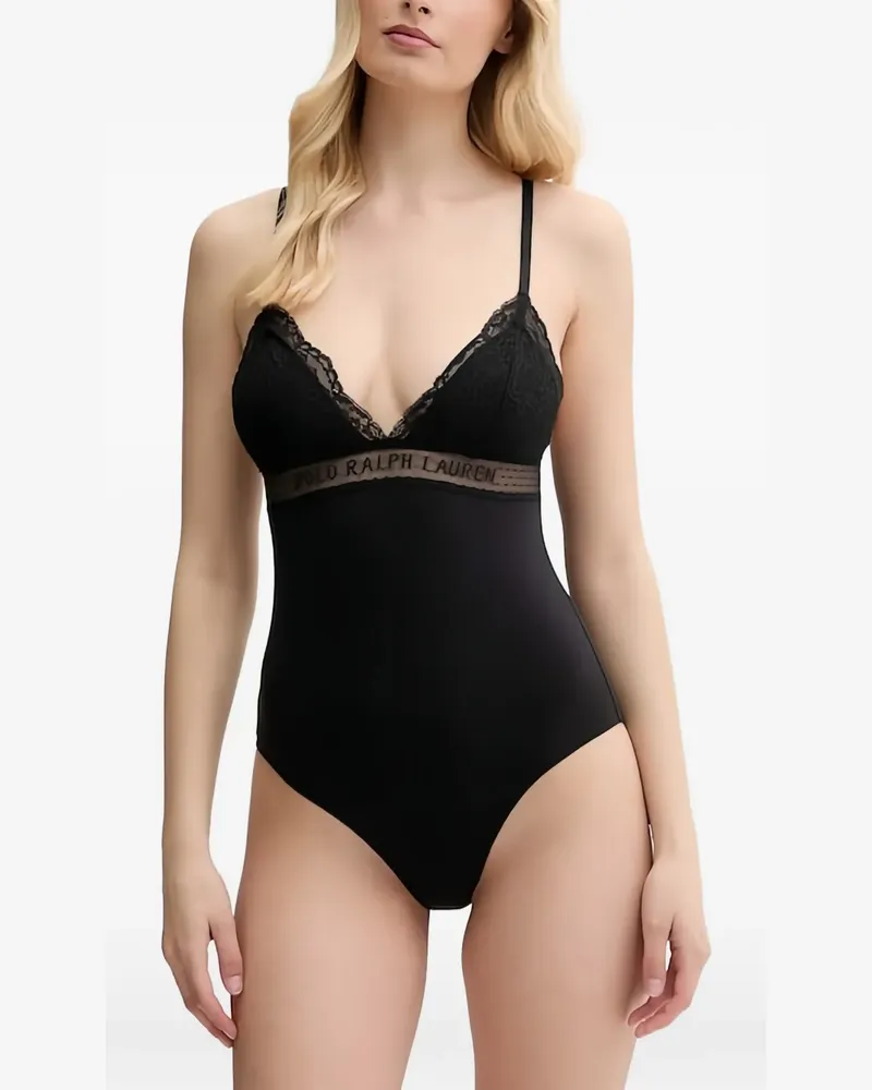 Ralph Lauren Body mit Spitzenbesatz - Schwarz Schwarz