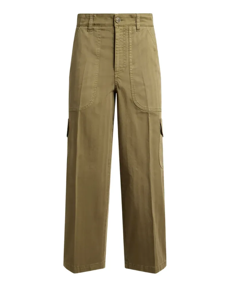 Etro cropped cargo-jeans in stretch-cotton denim - Grün Grün