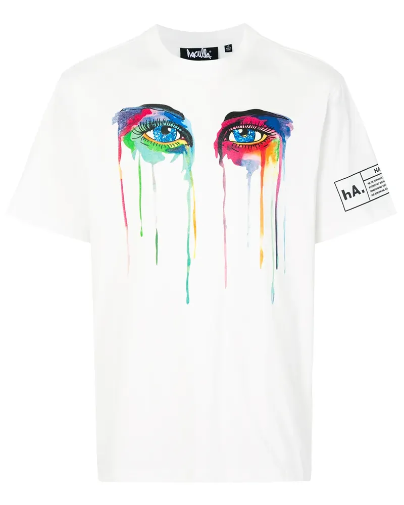 Haculla T-Shirt mit grafischem Print - Weiß Weiß