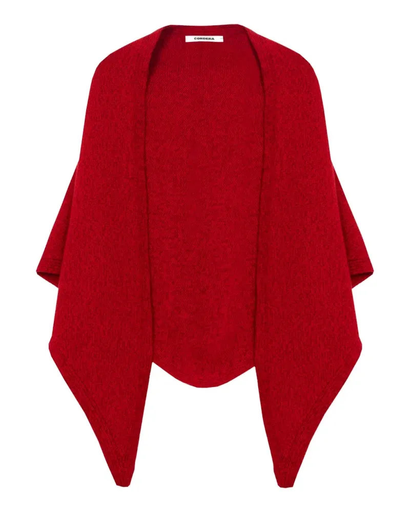 CORDERA Gestrickter Schal - Rot Rot