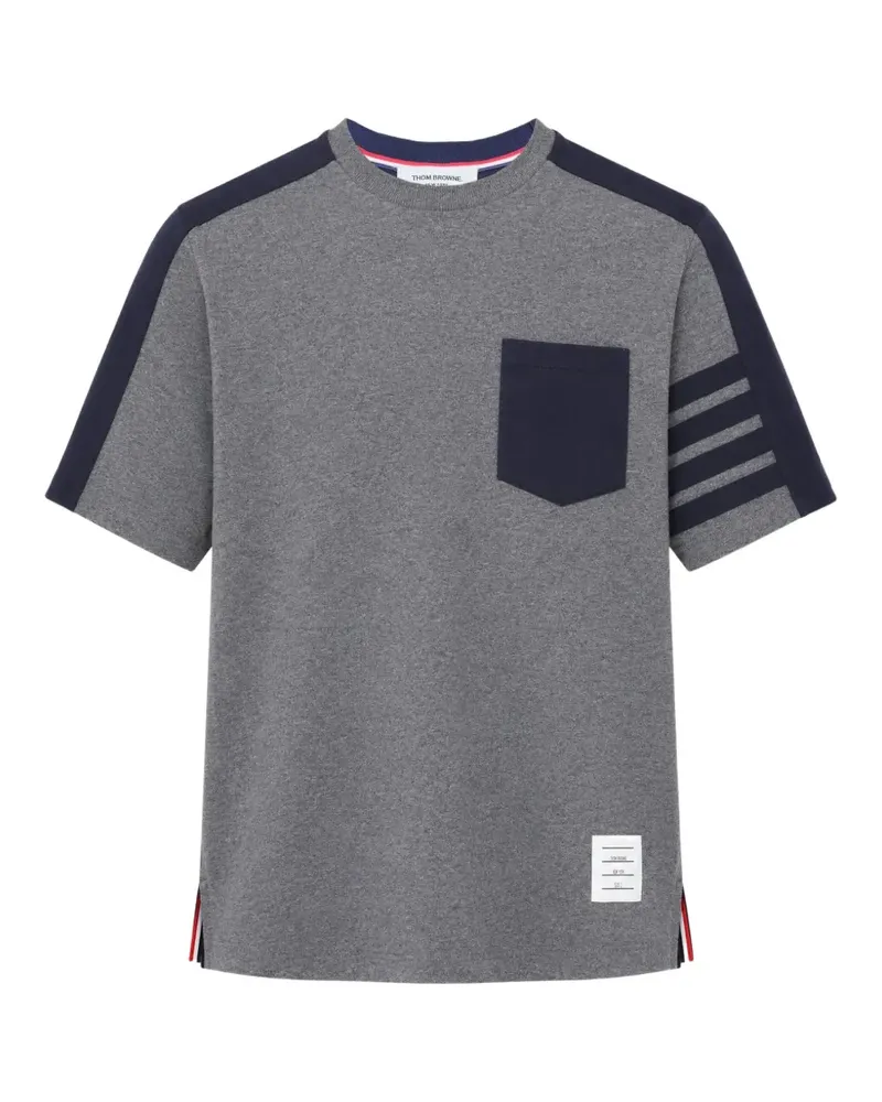 Thom Browne 4-Bar oversized T-shirt - Grau Grau