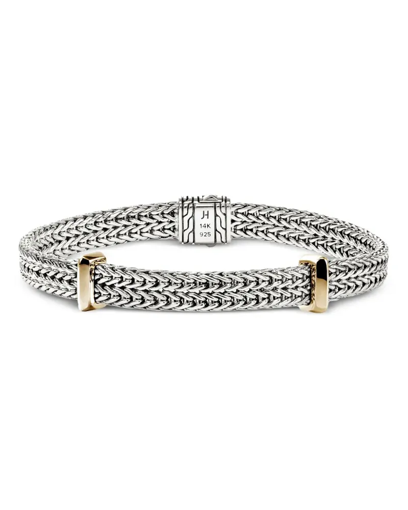 John Hardy 14K yellow gold and sterling silver Icon Link bracelet - Silber Silber