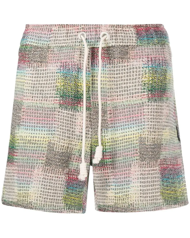 Palm Angels Shorts mit Jacquardmuster - Grün Grün