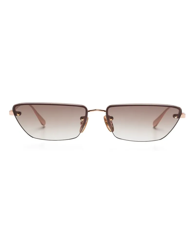 Linda Farrow Cleo Sonnenbrille - Gold Gold