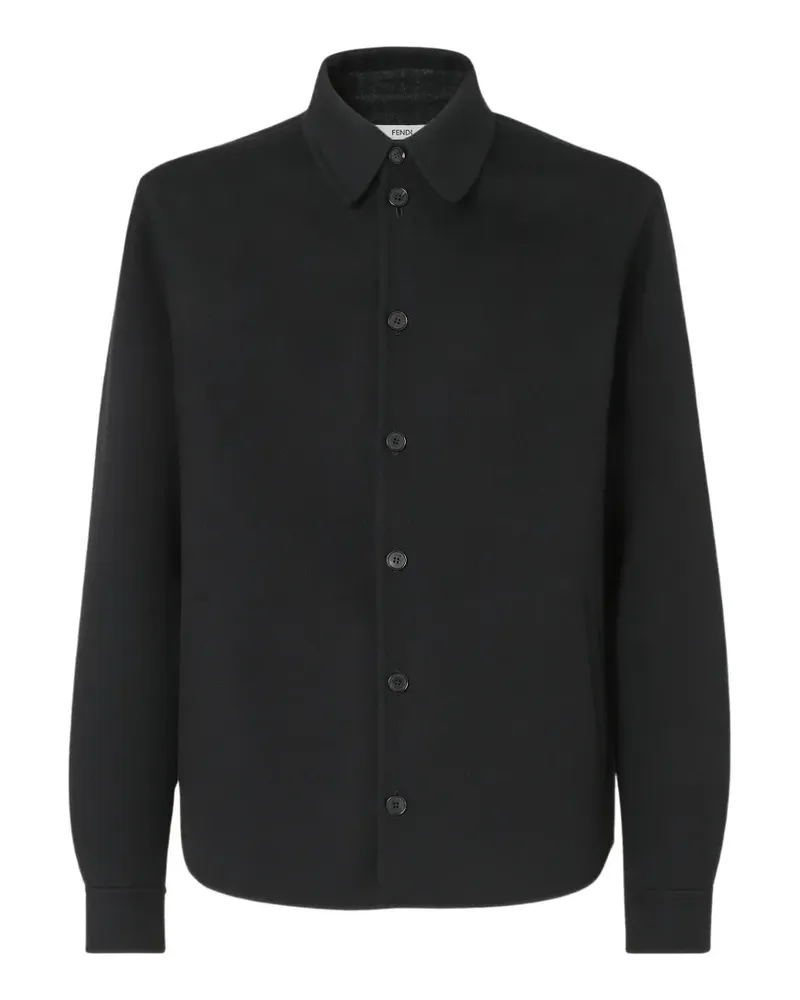 Fendi Hemdjacke mit Knopfleiste - Schwarz Schwarz