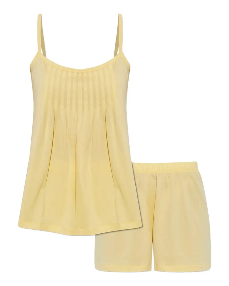 Hanro Juliet pleated pyjamas - Gelb Gelb