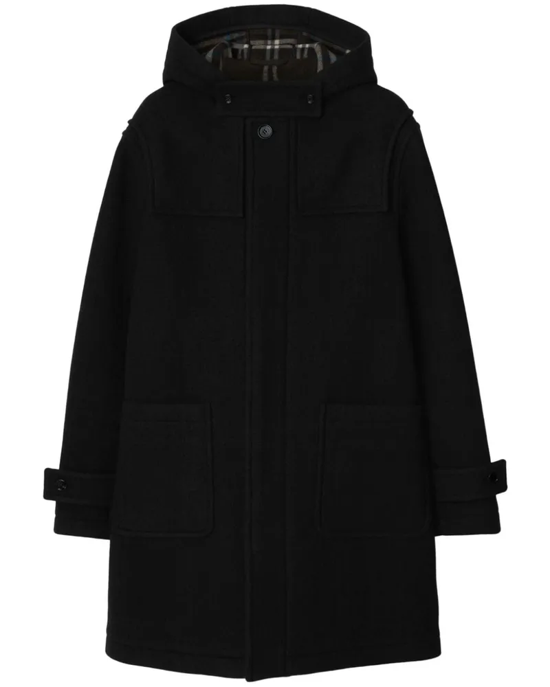 Burberry Mantel mit Kapuze - Schwarz Schwarz