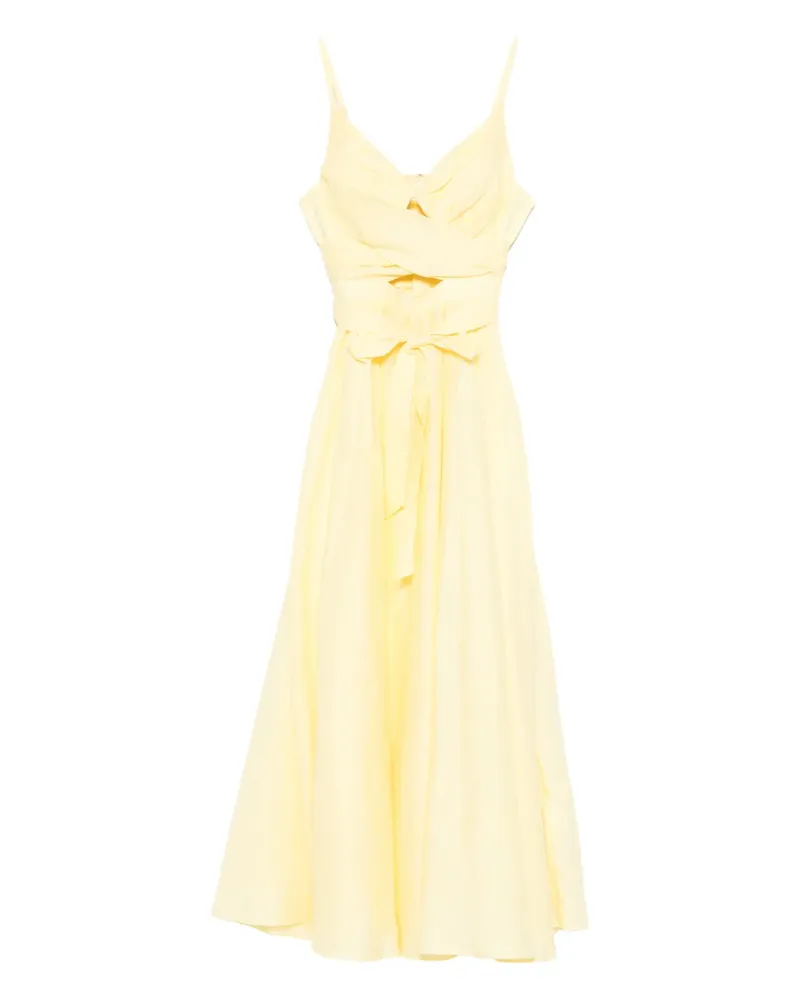 Zimmermann tie-waist midi dress - Gelb Gelb