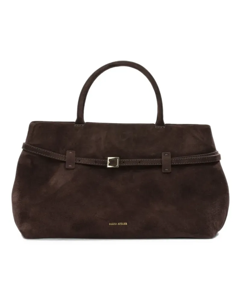 Manu Atelier Le Cambon Tote Bag mit Schnalle 35cm - Braun Braun