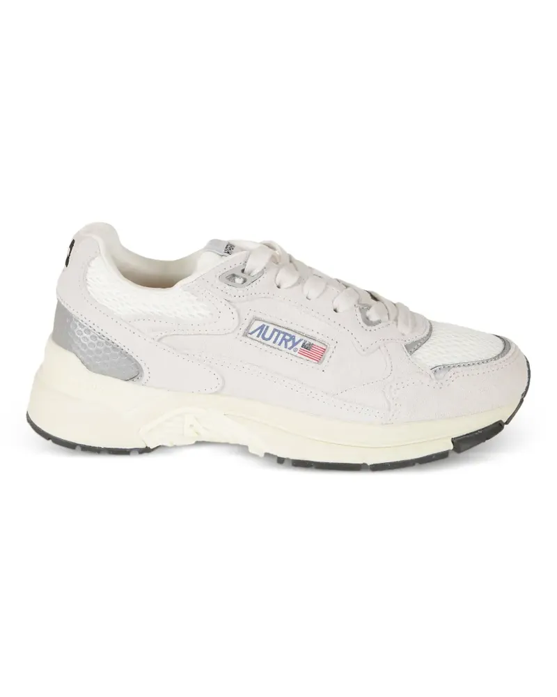 AUTRY lace-up panelled sneakers - Nude Nude