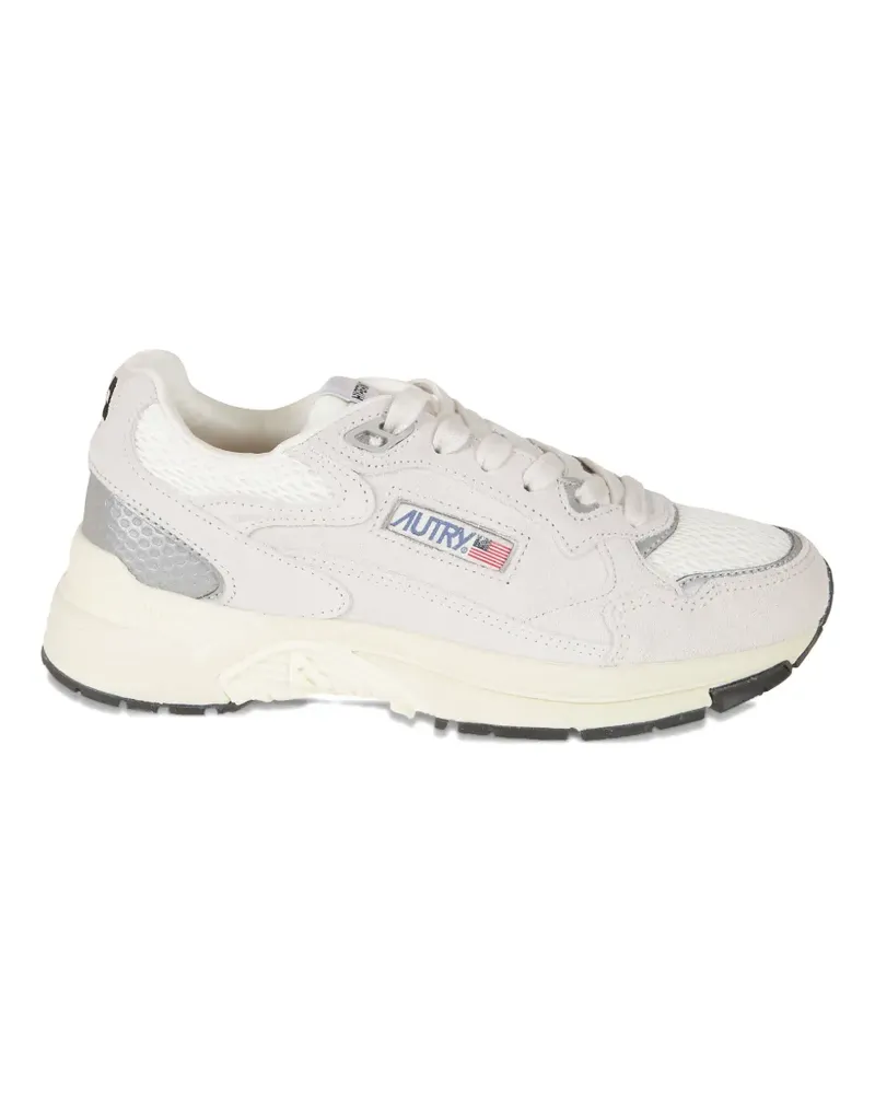 AUTRY lace-up panelled sneakers - Nude Nude