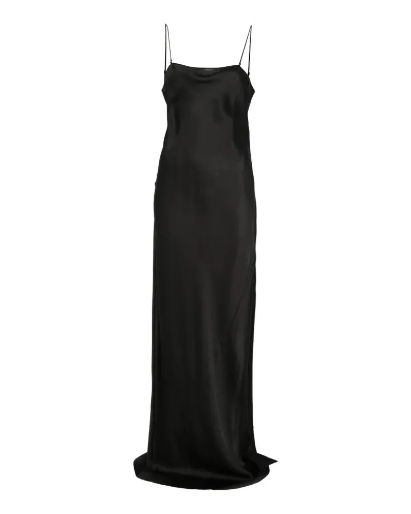 Saint Laurent charmeuse slip dress - Schwarz Schwarz