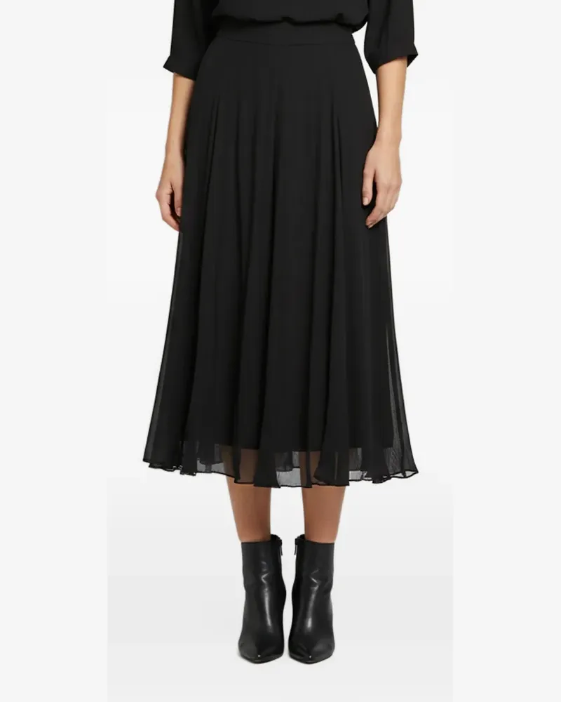 Zimmermann Asymmetrische Culottes mit weitem Bein - Schwarz Schwarz