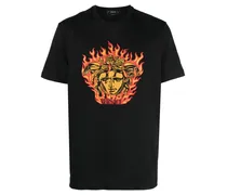 Medusa Flame T-Shirt - Schwarz