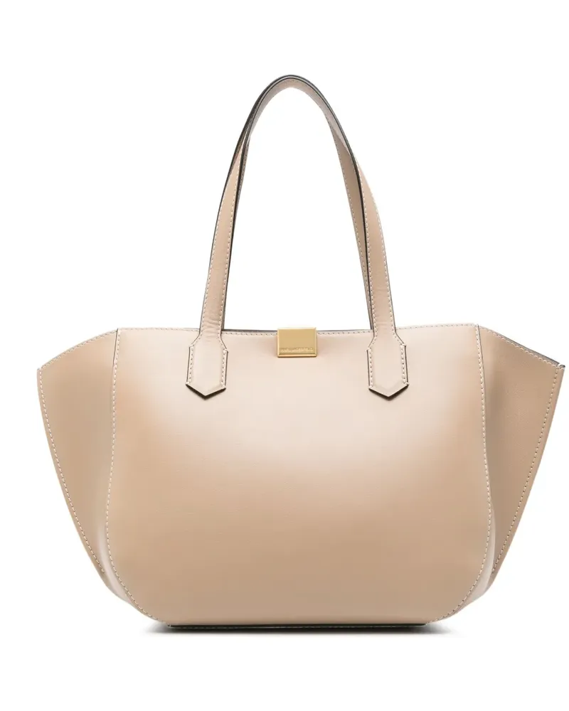Karl Lagerfeld Handtasche aus Leder - Nude Nude