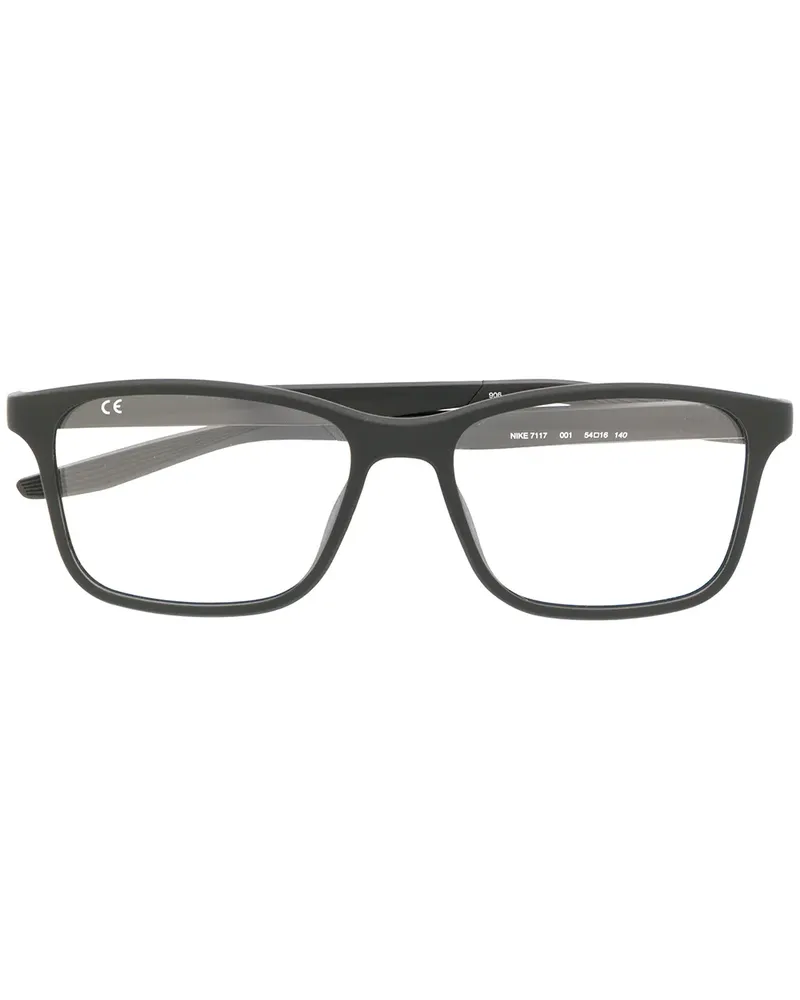 Nike Eckige Brille - Schwarz Schwarz