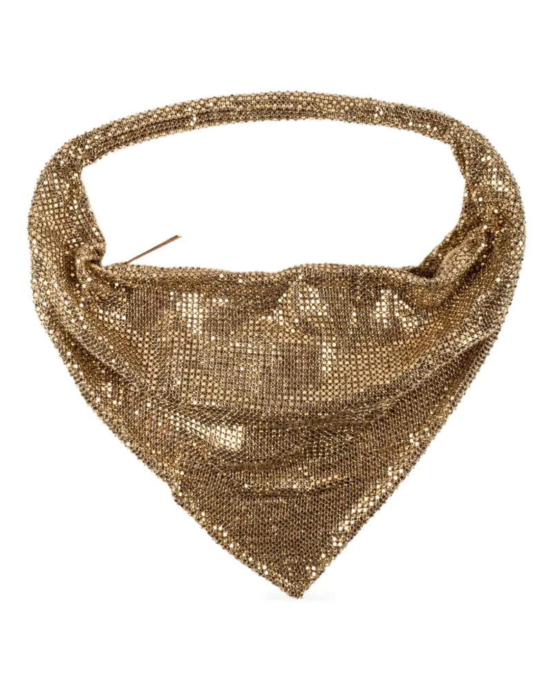 Benedetta Bruzziches Ursula crystal-embellished tote bag - Gold Gold