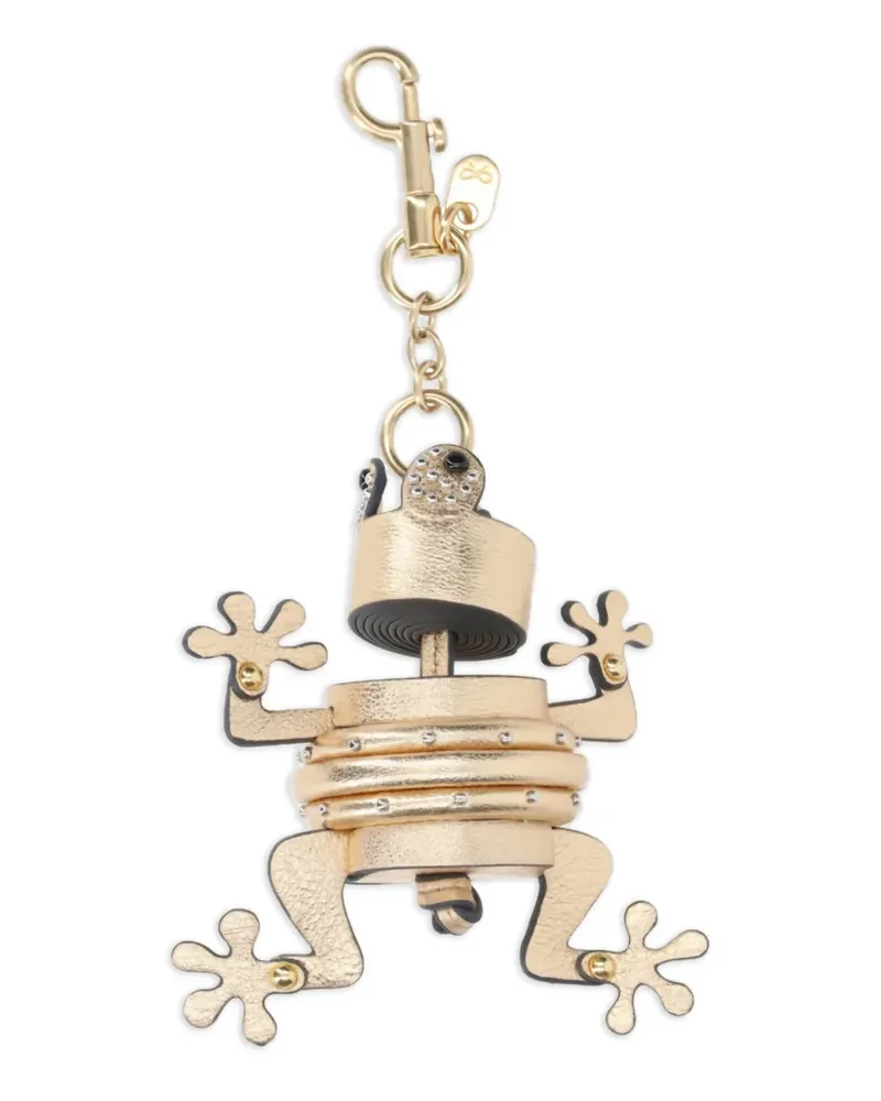 Anya Hindmarch Schlüsselanhänger mit Frosch - Gold Gold