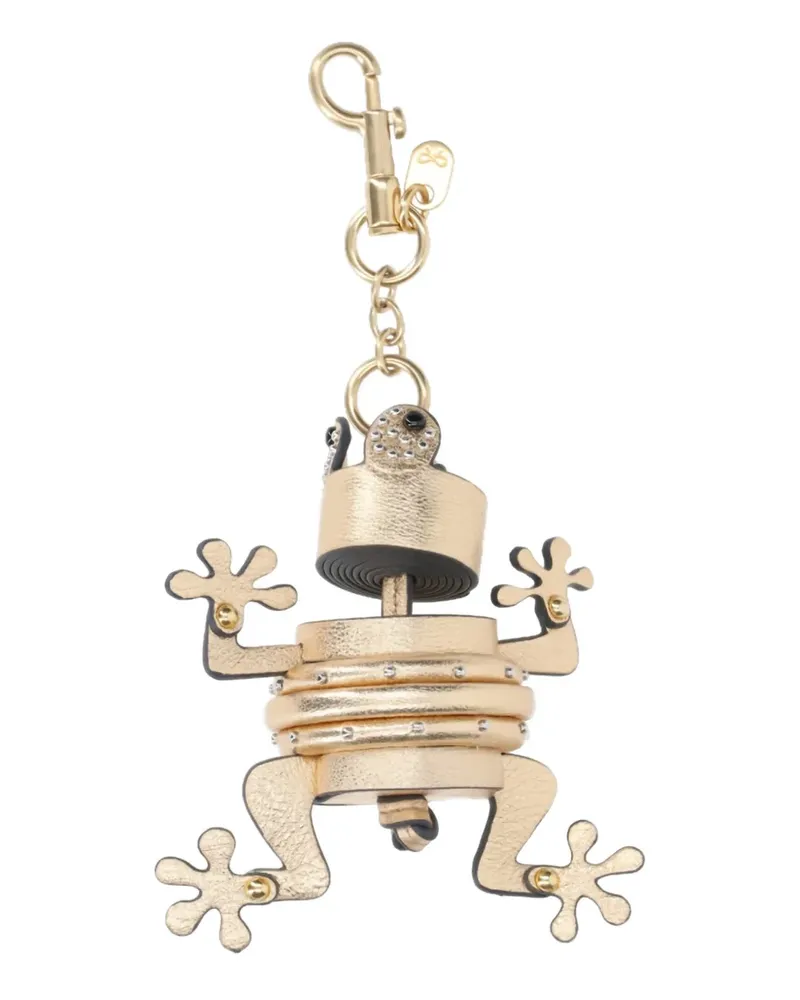 Anya Hindmarch frog keyring - Gold Gold