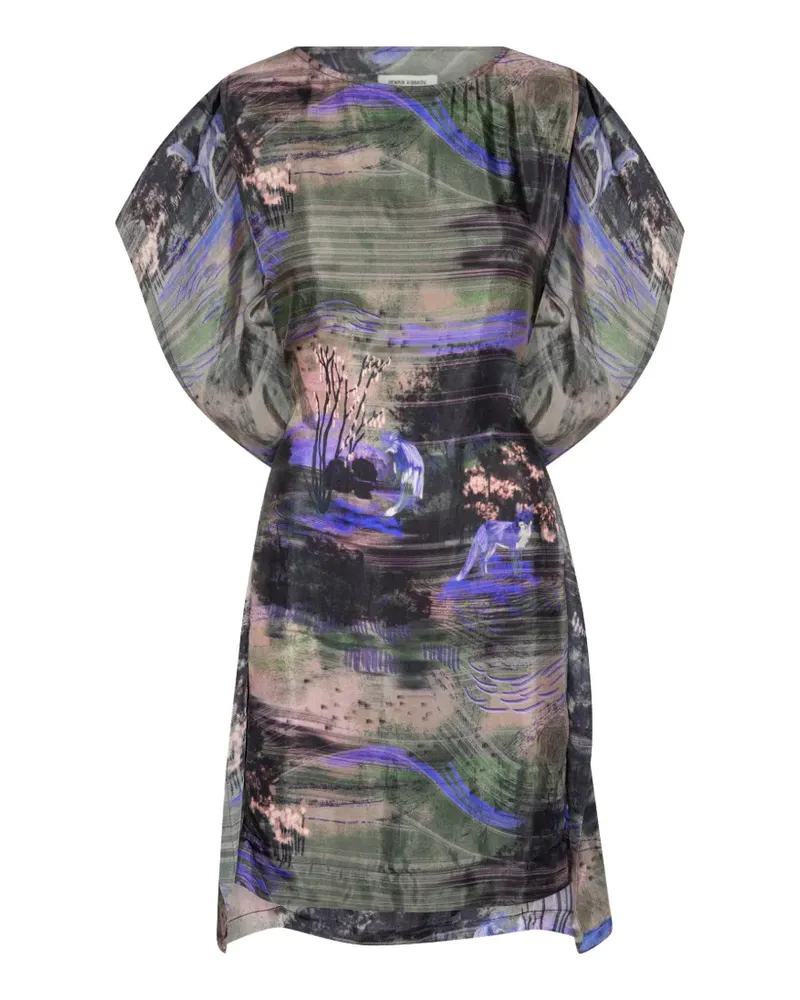 Henrik Vibskov Square mini dress - Grün Grün