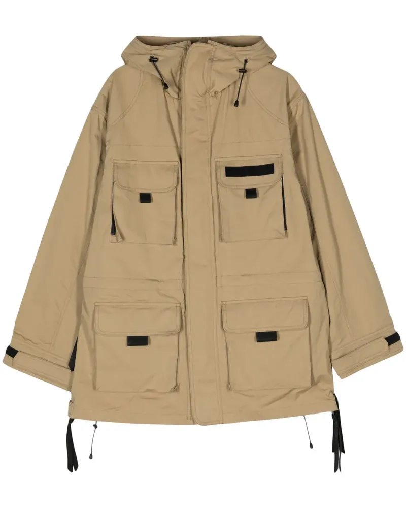 Junya Watanabe Military-Jacke mit Kapuze - Nude Nude