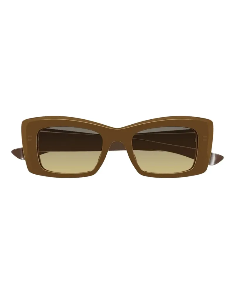 Alexander McQueen rectangle-frame sunglasses - Braun Braun