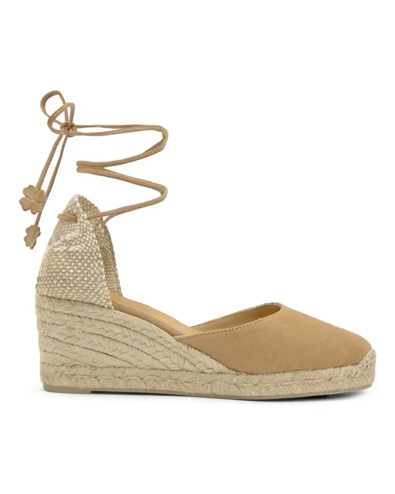 Castañer Carina flower-charm espadrilles - Nude Nude