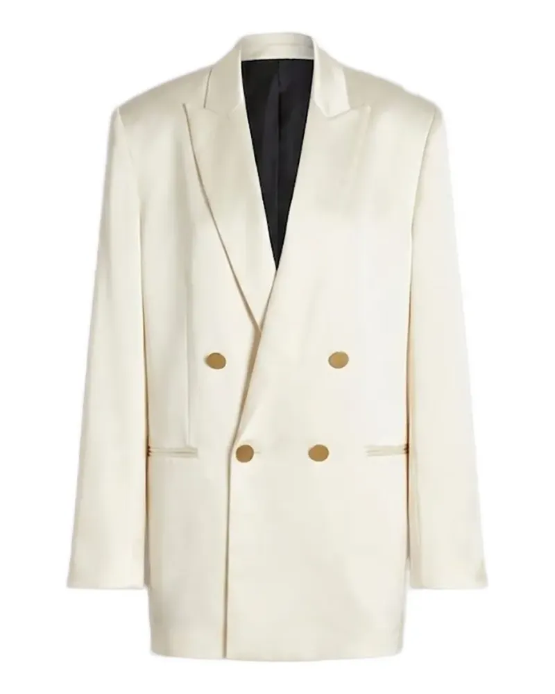 Alberta Ferretti double-breasted peak-lapel blazer - Weiß Weiß