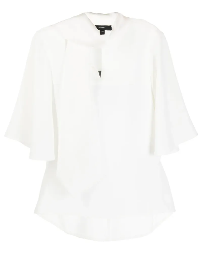 ELLERY Oberteil mit Schaldetail - Weiß Weiß