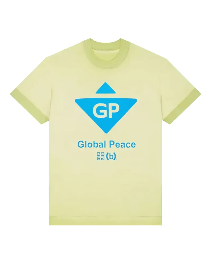 Givenchy Stadium Global Peace Citrus Green T-Shirt - Grün Grün