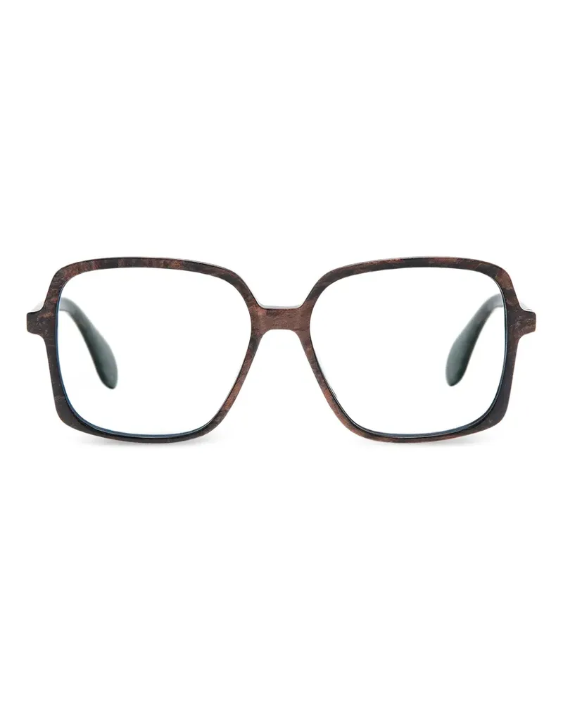 GIGI STUDIOS Shale square-frame glasses - Braun Braun