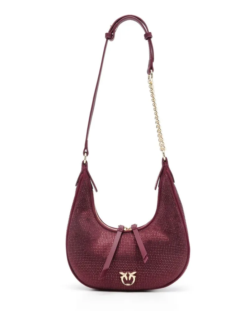 Pinko Mini Brioche Tote Bag mit Verzierung - Rot Rot