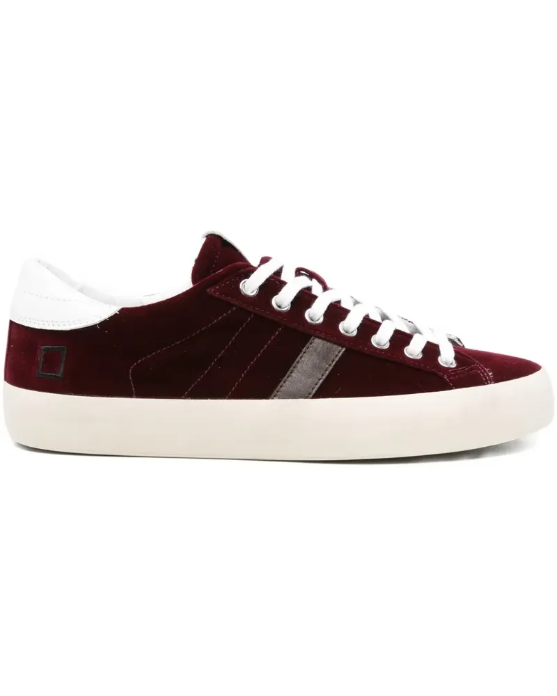 D.A.T.E. Hill Low Sneakers aus Samt - Rot Rot
