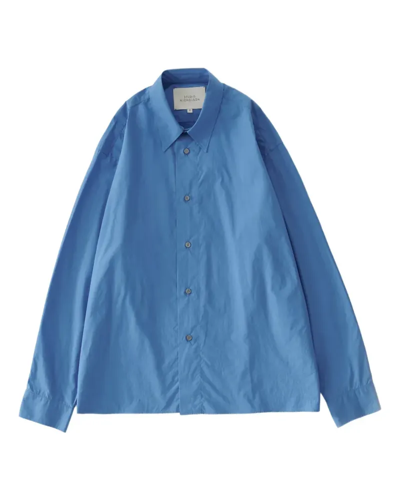 Studio Nicholson Hal dropped-shoulder shirt - Blau Blau