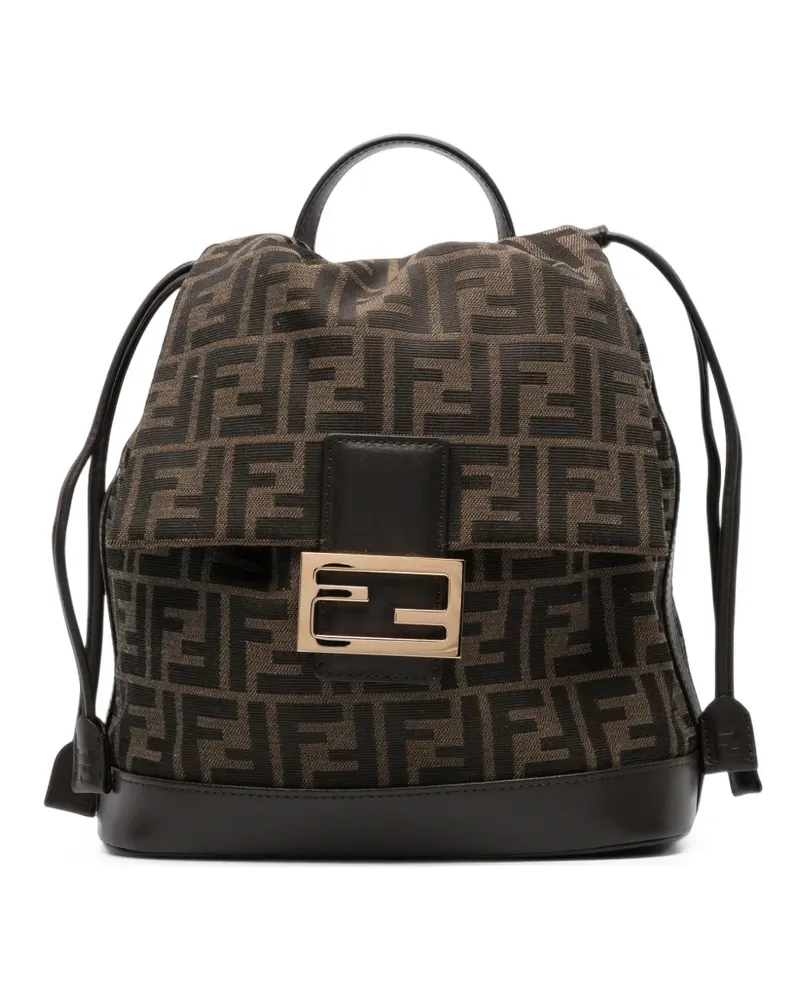 Fendi Rucksack aus FF-Jacquard - Braun Braun